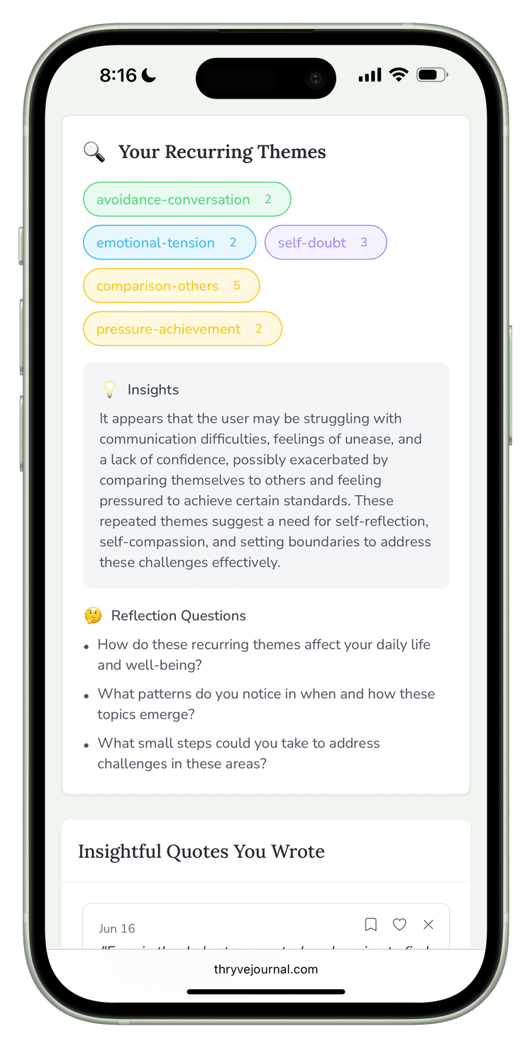 Thryve AI Journal App